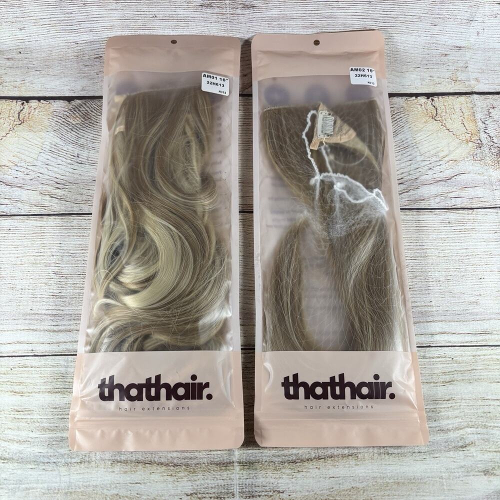 Thathair That Hair 16” Hair Extensions AM01 AM02 22H613 Blonde